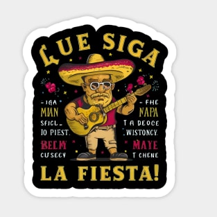 que siga la fiesta-cinco de mayo Sticker